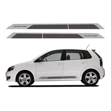 Adesivo Faixa Lateral Para Volks Polo Sportline 2014 14037 Foto mini 1