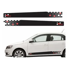 Adesivo Faixa Lateral Volkswagen Gol G6 Gti Gol09 Foto mini 1