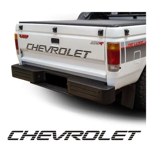 Adesivo Faixa Tampa Traseira Chevrolet D20 Preta Foto 1