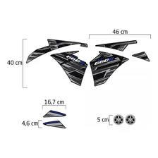Adesivo Faixa Yamaha Xt 660r 2015/2018 Moto Preta + Emblemas Foto mini 4