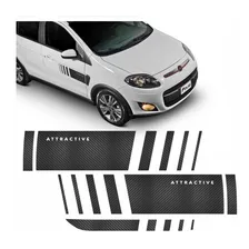 Adesivo Fiat Palio Atractive Faixa Kit Fibra Carbono Ploatv Cor Fibra De Carbono Foto mini 1