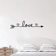 Adesivo Frase Love Para Quarto, Casal, Bebê, Decorativo Cor Preto Foto mini 1
