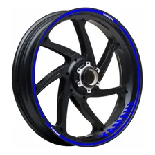 Adesivo Friso Refletivo Roda Moto Yamaha Fazer 250 Azul Foto mini 1