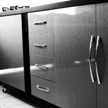 Adesivo Geladeira Envelopamento Aço Escovado Inox Moveis Foto mini  3