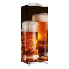 Adesivo Geladeira Envelopamento Total Cerveja Na Jarra Foto  mini 1