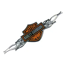 Adesivo Harley Davidson Resinado 6,5x24 Cm Cromado Cor HARLEY DAVIDSON CROMADO RESINADO Foto mini 4
