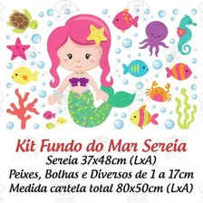 Adesivo Infantil Para Box De Banheiro E Parede Fundo Do Mar Foto mini 2