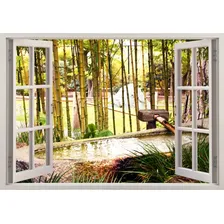 Adesivo Janela Falsa Spa Relax Natureza Bem Estar Relaxante Cor Colorido Foto  mini 1