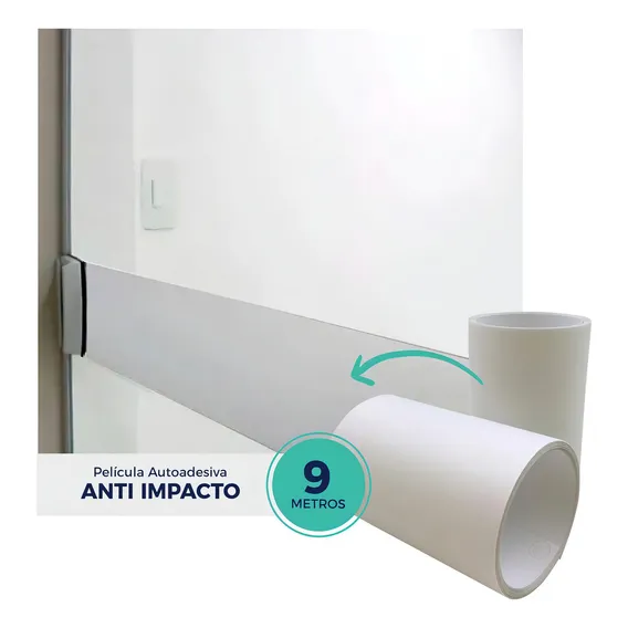 Adesivo Jateado Anti Trombrada Porta Blindex Vidro - 0,10x9m Foto 1