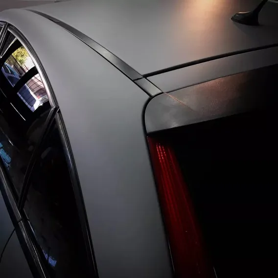 Adesivo Jateado Envelopamento Carro Moto Cinza 1.38mx1m Foto 1