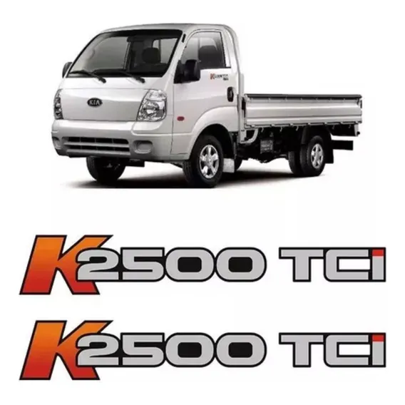 Adesivo K2500 Tci Kia Bongo (portas) Caminhão Foto 1