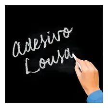 Adesivo Lousa Quadro Negro, Preto Fosco 2x1 M + 4 Giz Foto mini 4