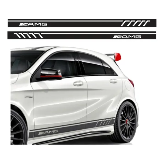Adesivo Mercedes Amg Faixa Lateral C200 C63 C180 A45 A35 Cor Mercedes C180 Foto 1