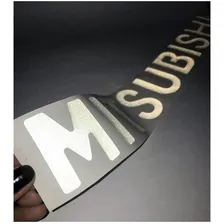 Adesivo Mitsubishi Resinado Pajero Tr4 Prata Refletivo Foto mini 4