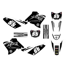 Adesivo Moto Cross Trilha Yamaha Xtz 125 Preto Branco Lm308 Foto mini 1