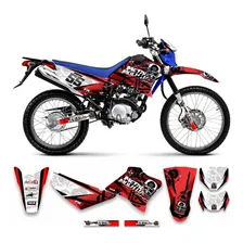 Adesivo Moto Trilha Yamaha Xtz 125 Metal Mulisha 0,20mm Foto  mini 1