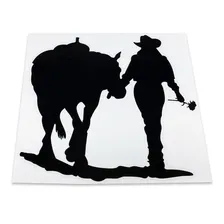 Adesivo Mulher E Cavalo Country Sertanejo Preto Decorativo Foto mini 4