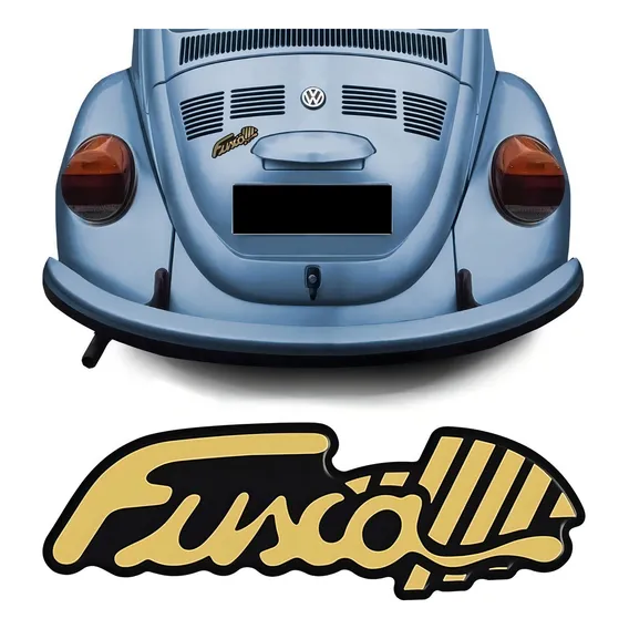 Adesivo P/ Fusca Itamar Emblema Traseiro Resinado Genérico Foto 1