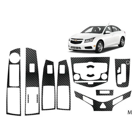 Adesivo Painel Fibra De Carbono Cruze 12 13 14 Automatico Foto 1