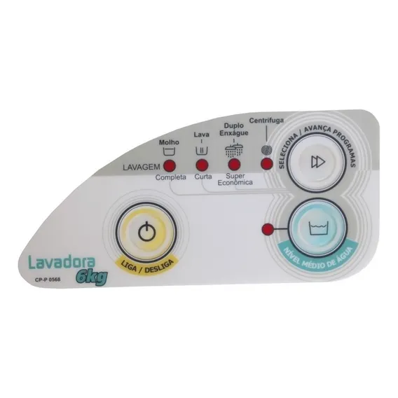 Adesivo Painel Lavadora Compativel Consul Cwc22b 5kg Foto 1