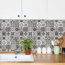 Adesivo Papel Parede Decorativo - Efeito Azulejo Cor Elegance Foto mini 1