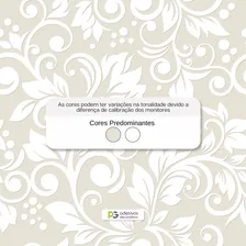 Adesivo Papel Parede Foral Arabescos Bege Decoração Quarto Foto mini  2