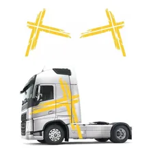 Adesivo Par Faixa Volvo Fh Performance Edition - Amarelo Cor ADESIVO VOLVO Foto mini 1