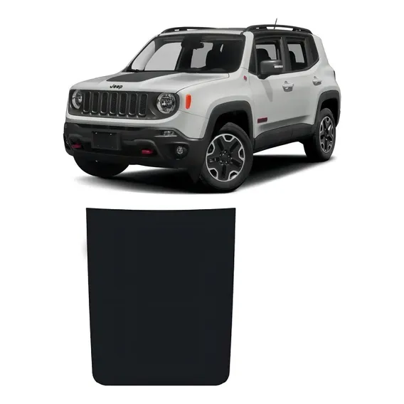 Adesivo Para Cap么 Jeep Renegade Preto Fosco Foto 1