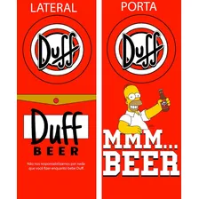 Adesivo Para Geladeira Simpsons Duff Homer Para Envelopament Foto mini  2