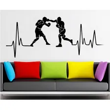 Adesivo Parede Academia Boxe Boxing Esporte Cor Preto Foto mini 2