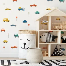 Adesivo Parede Autocolante Quarto Menino Carrinhos Beep Foto  mini 1