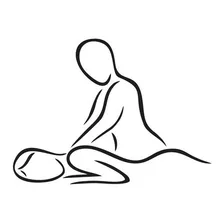 Adesivo Parede Beleza Massagem Mulher Estética Spa 100x65cm Foto mini 1