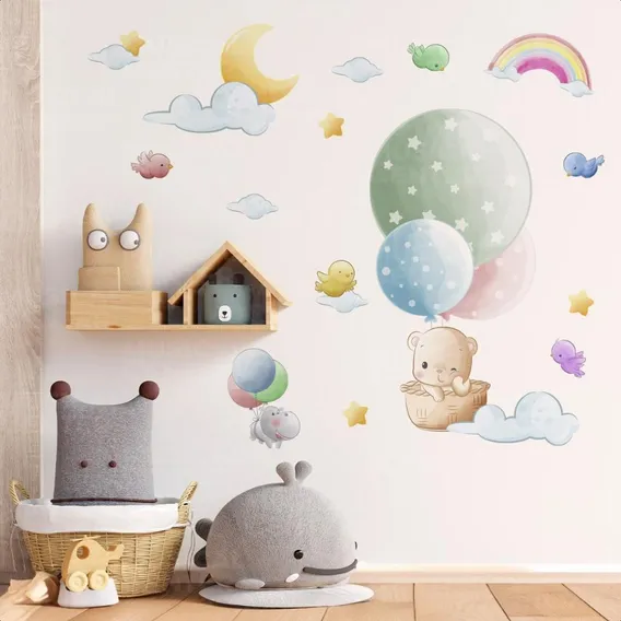 Adesivo Parede Decorativo Quarto Menina Menino Passarinhos Foto 1