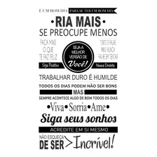 Adesivo Parede Decorativo Quarto Sala Hall Ria Mais 50x90cm Cor Preto Foto mini 1