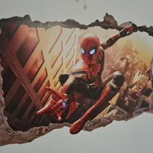 Adesivo Parede Homem Aranha Buraco 3d 130x95cm Cor Color Foto mini 3