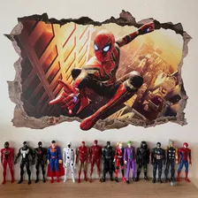 Adesivo Parede Homem Aranha Buraco 3d 130x95cm Cor Color Foto mini 2
