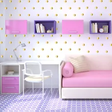 Adesivo Parede Infantil Menina Quarto 180 Bolas Douradas 5cm Cor Dourado Foto mini  3