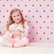 Adesivo Parede Infantil Menina Quarto 180 Bolas Douradas 5cm Cor Dourado Foto mini  2
