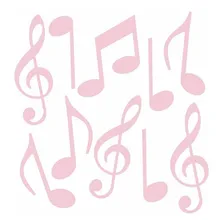 Adesivo Parede Infantil Notas Musicais Quarto Menina C76 Foto mini 1