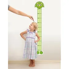 Adesivo Parede Infantil Régua Crescimento Menino Dinossauro Cor Verde Foto mini 3