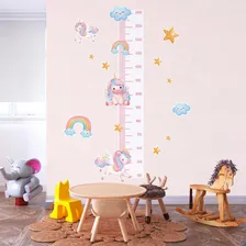 Adesivo Parede Infantil Regua Crescimento Unicornio Contato Cor Rosa Foto mini 2