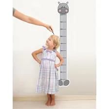 Adesivo Parede Infantil Régua Meninos Meninas Hipopótamo Cor Colorido Foto mini 4