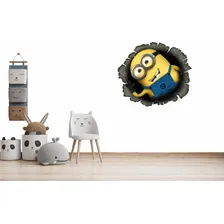 Adesivo Parede Minions 3d Infantil Quarto Decorativo Cor Preto Foto mini 1