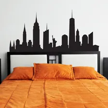 Adesivo Parede Quarto Cidade New York Cor Preto Foto mini 2