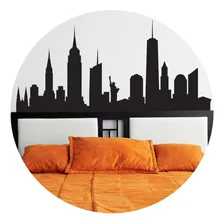 Adesivo Parede Quarto Cidade New York Cor Preto Foto mini 1