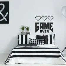 Adesivo Parede Quarto Infantil Game Over 55cm X 60cm Lavável Foto  mini 1