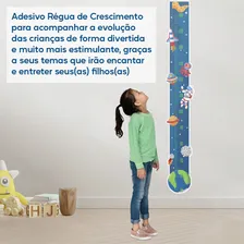 Adesivo Parede Régua Crescimento Astronauta Foguete Foto mini 4