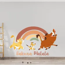 Adesivo Parede Rei Leão Infantil Decoração 100x70cm Cor Colorido Foto mini  3