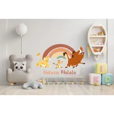 Adesivo Parede Rei Leão Infantil Decoração 100x70cm Cor Colorido Foto mini 4