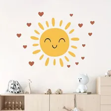 Adesivo Parede Sol Amor Infantil Corações Cor Colorido Foto mini 4